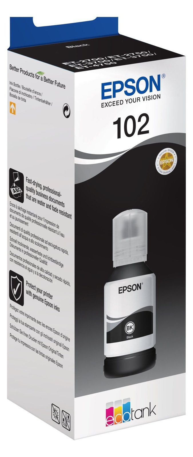 Epson 102 - 127 ml - Schwarz - Original - Tintenbehälter