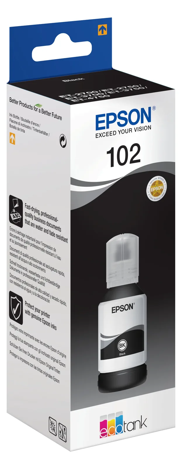 Epson 102 - 127 ml - Schwarz - Original - Tintenbehälter, Ansicht 2