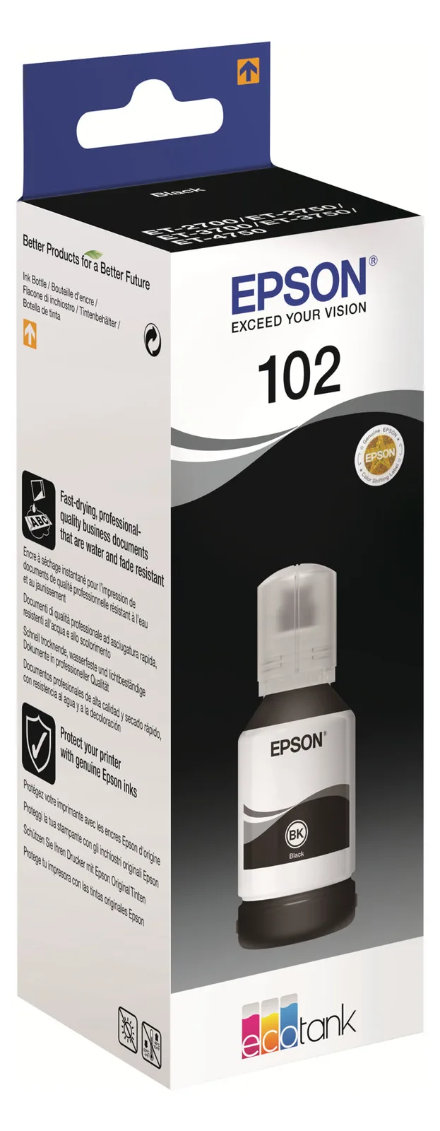 Epson 102 - 127 ml - Schwarz - Original - Tintenbehälter, Ansicht 3