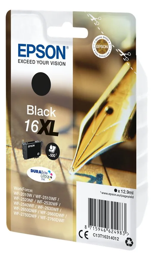 Epson 16XL - 12.9 ml - XL - Schwarz - Original, Ansicht 2