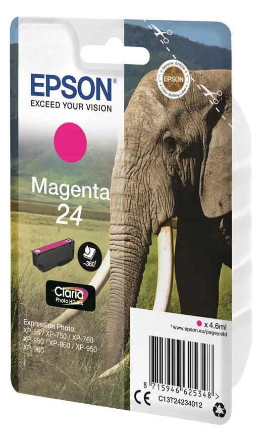 Epson 24 - 4.6 ml - Magenta - Original - Tintenpatrone, Ansicht 3