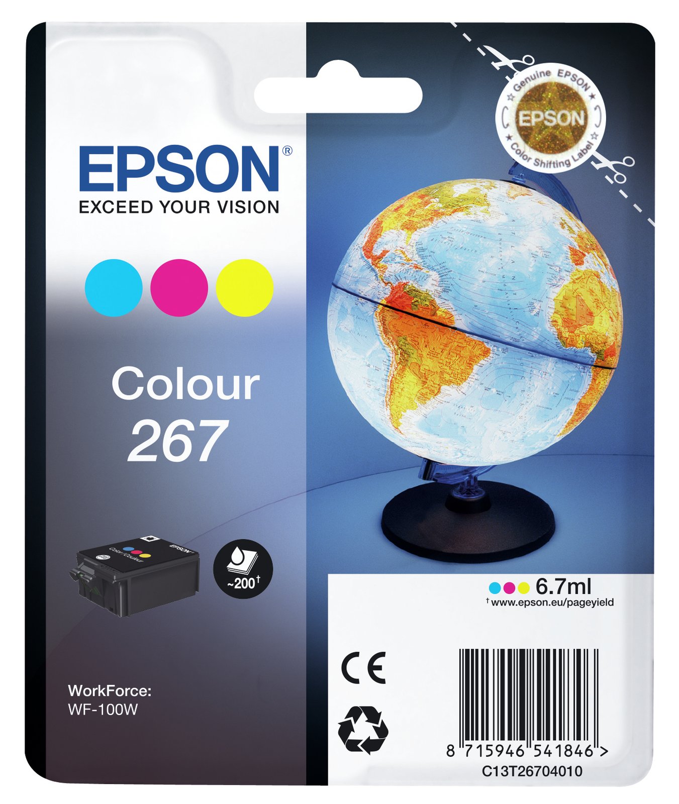 Epson 267 - 7 ml - Gelb, Cyan, Magenta - Original