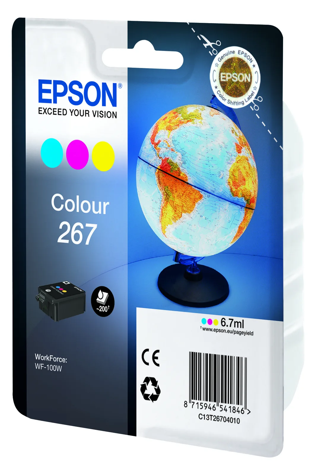 Epson 267 - 7 ml - Gelb, Cyan, Magenta - Original, Ansicht 3