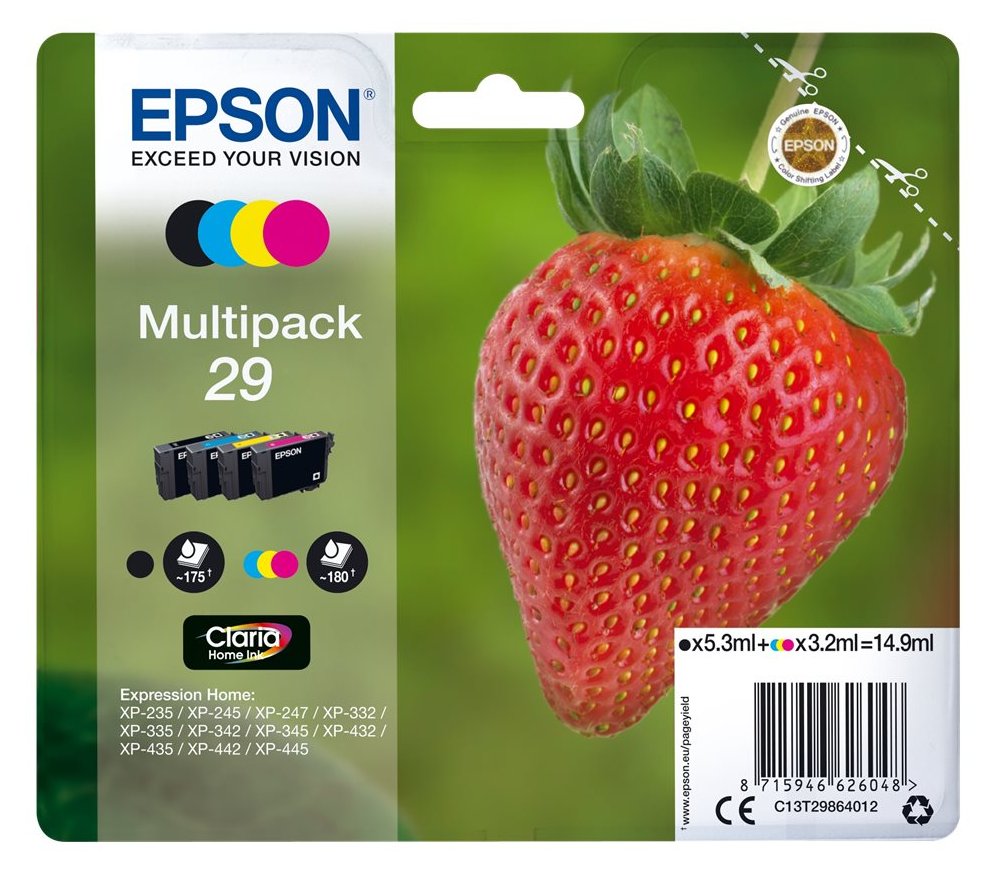 Epson 29 Multipack - 4er-Pack - Schwarz, Gelb, Cyan, Magenta