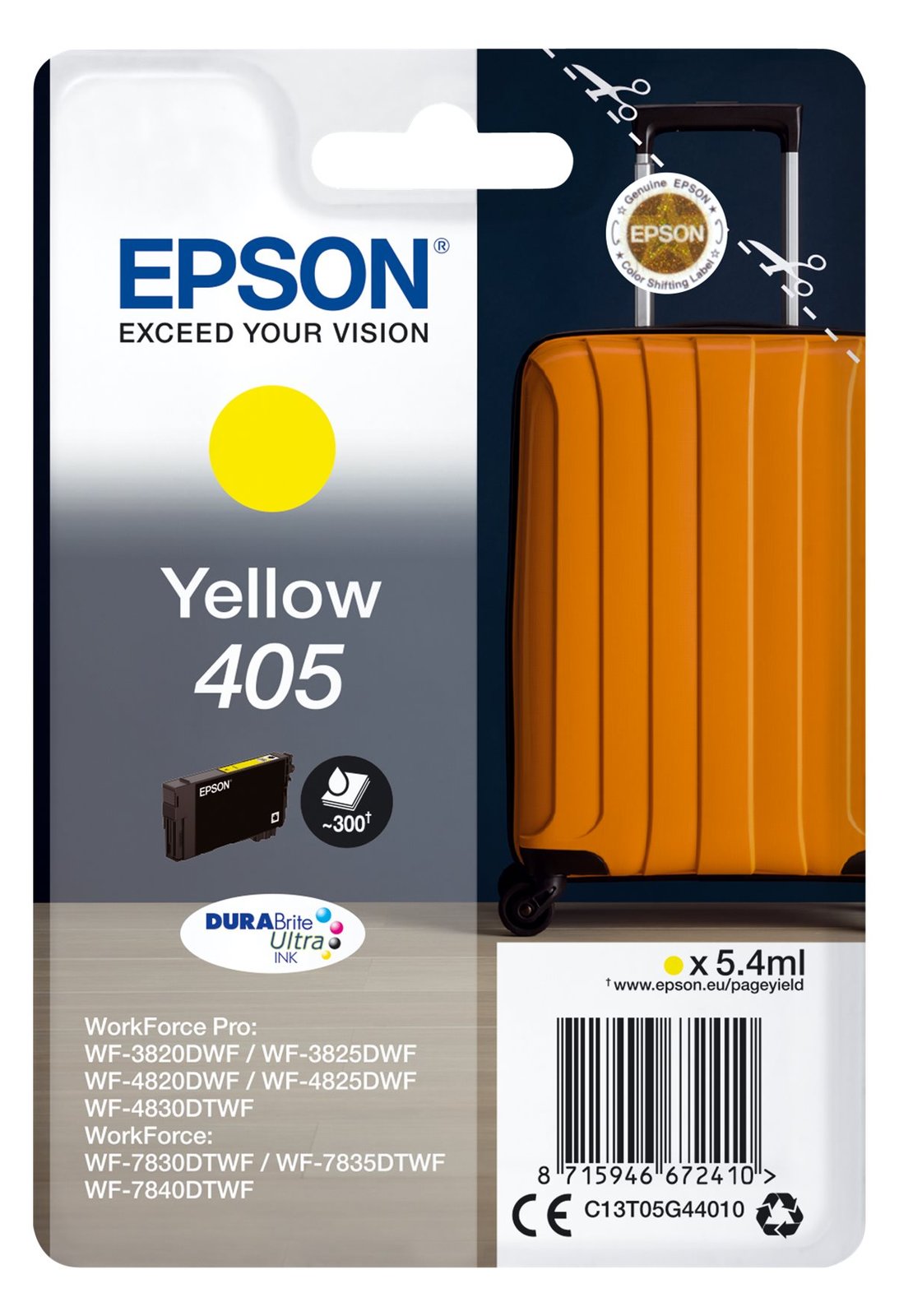 Epson 405 - 5.4 ml - Gelb - original - Blister mit RF- / akustischem Alarmsignal von LumaTech