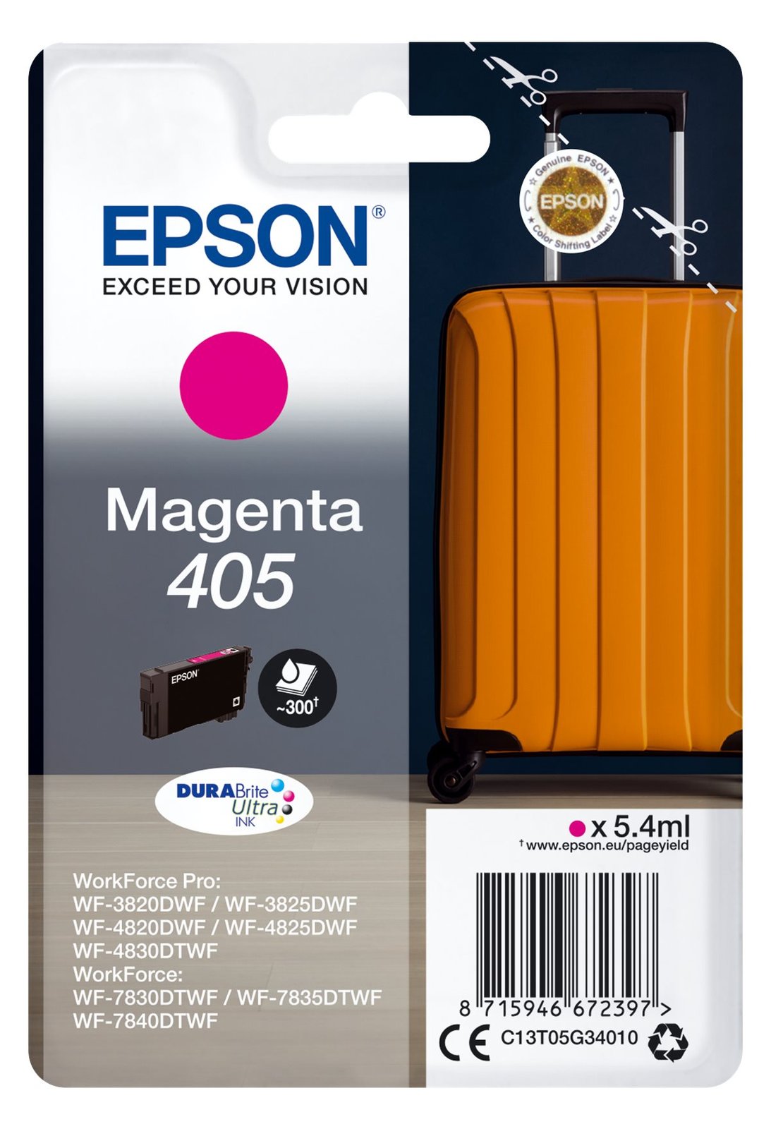 Epson 405 - 5.4 ml - Magenta - original - Blister mit RF- / akustischem Alarmsignal von LumaTech