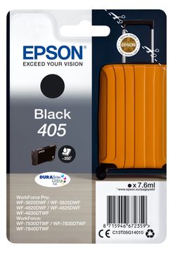 Epson 405 - 7.6 ml - Schwarz - original - Blister mit RF- / akustischem Alarmsignal von LumaTech