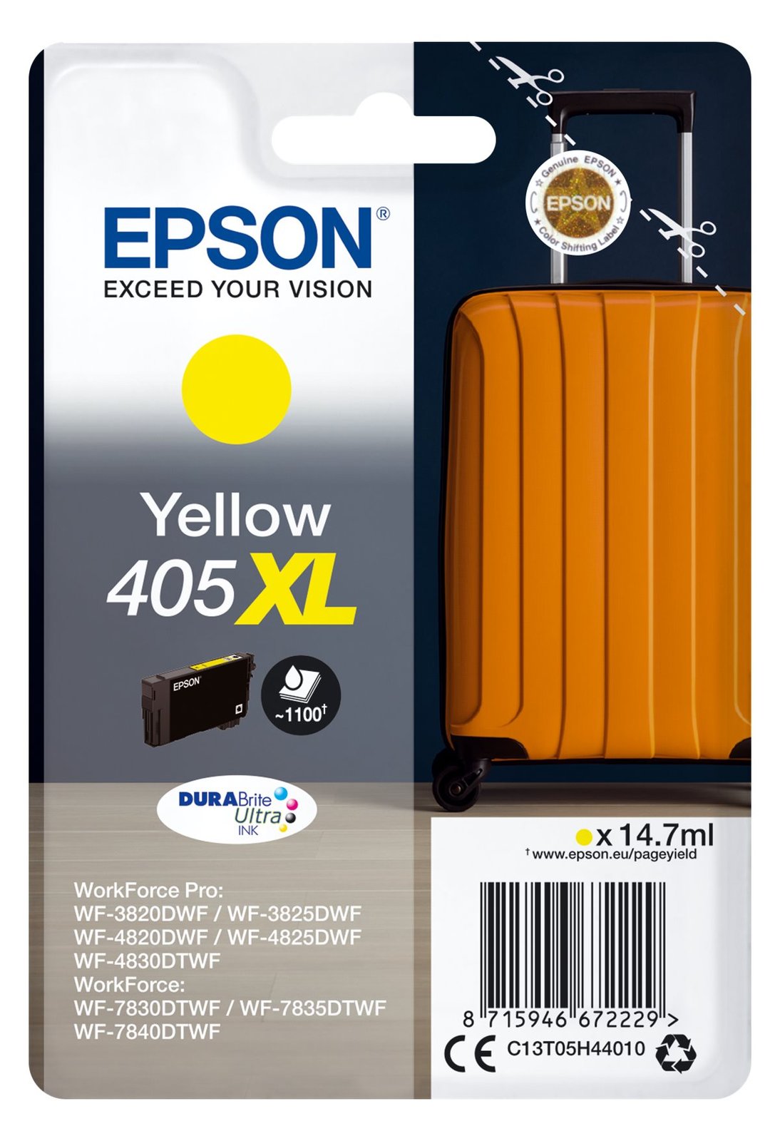 Epson 405XL - 14.7 ml - XL - Gelb - original von LumaTech