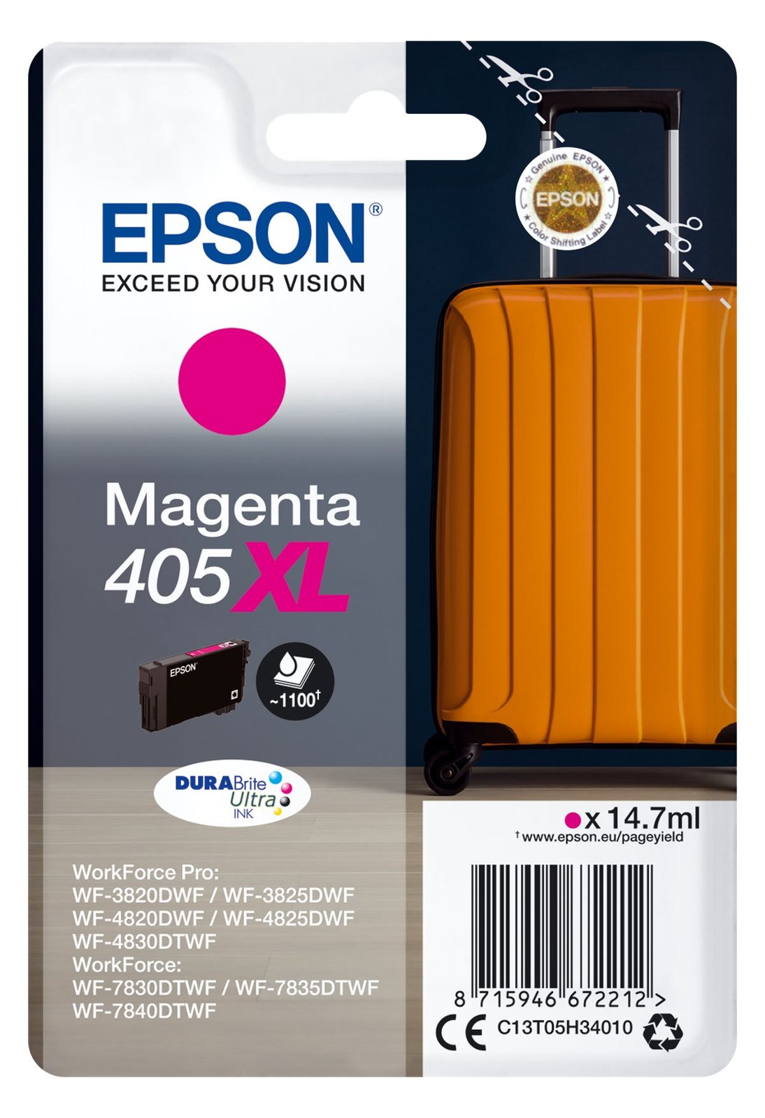 Epson 405XL - 14.7 ml - XL - Magenta - original