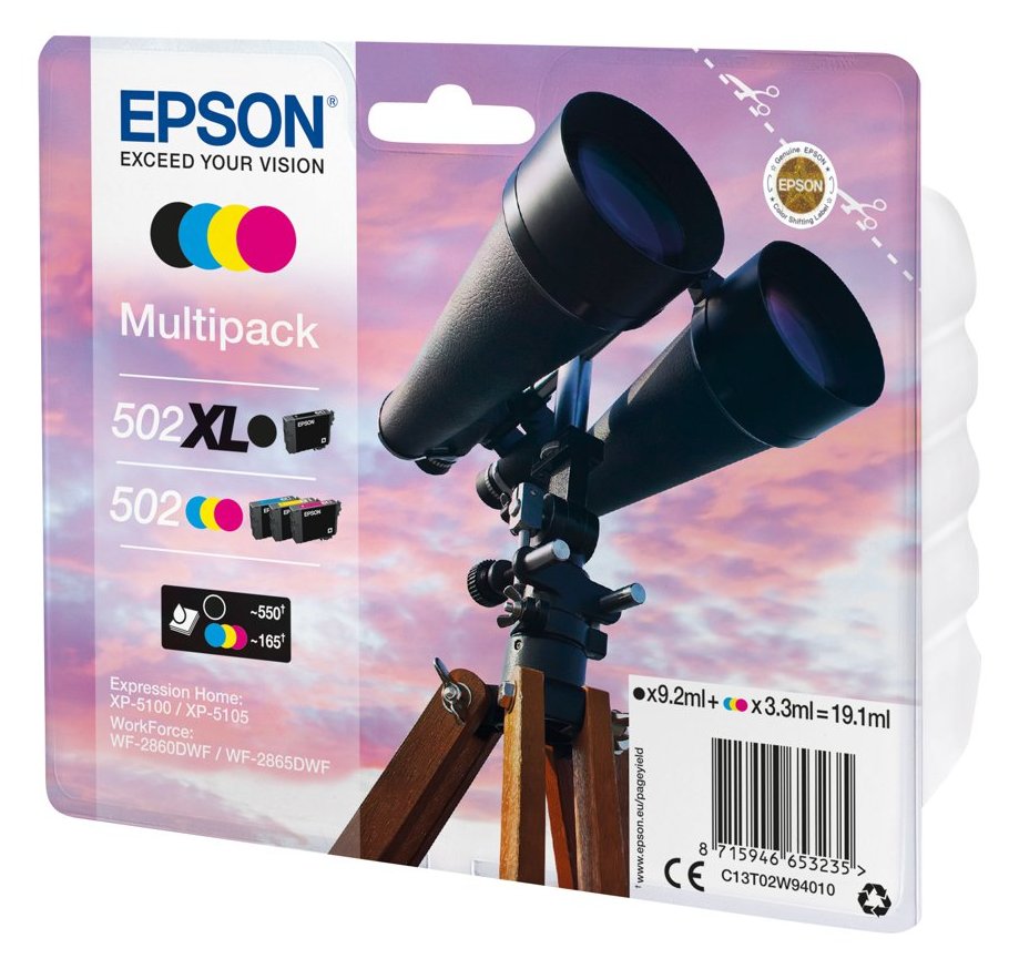 Epson 502/502XL Multipack - 4er-Pack - 19.1 ml