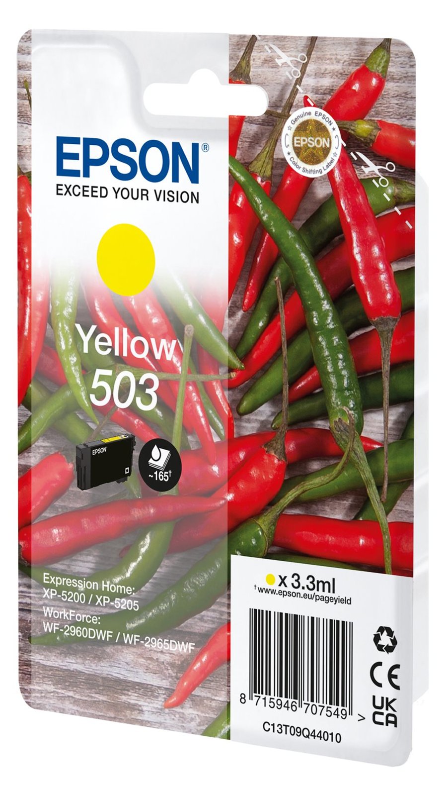 Epson 503 - 3.3 ml - Gelb - original - Blisterverpackung von LumaTech
