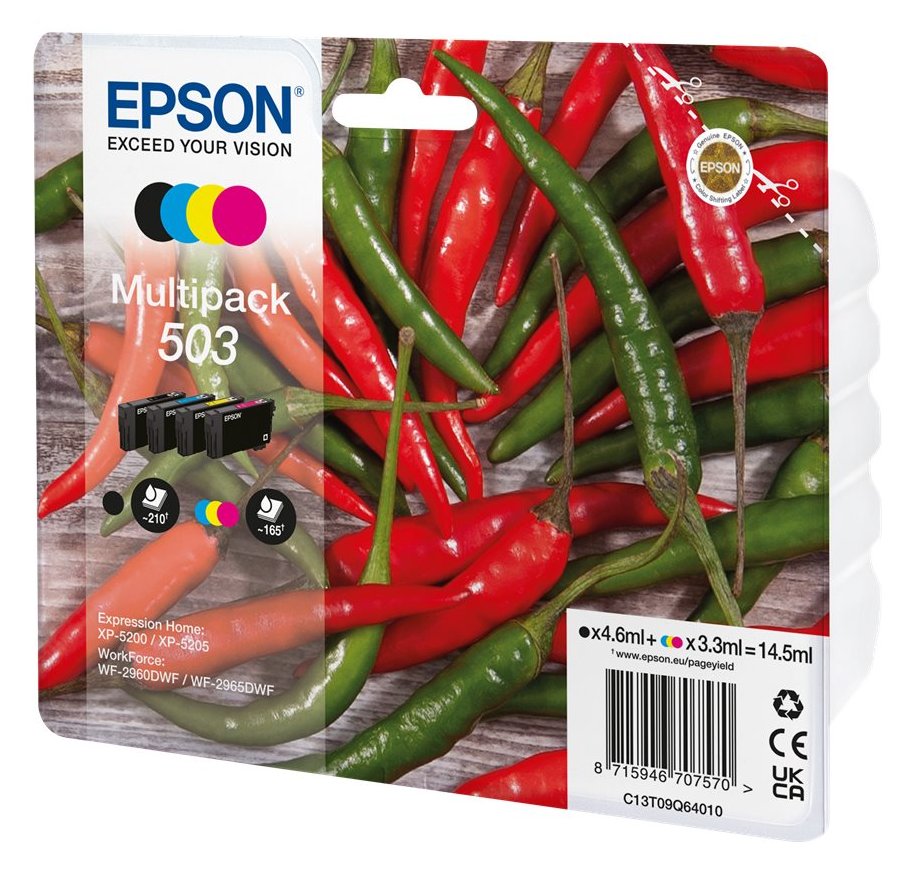 Epson 503 Multipack - 4er-Pack - Schwarz, Gelb, Cyan, Magenta