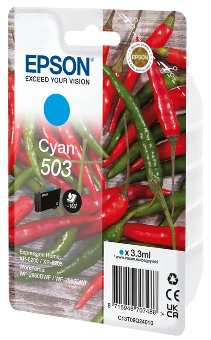 Epson 503 Singlepack - 3.3 ml - Cyan - original - 8715946711447, Ansicht 2