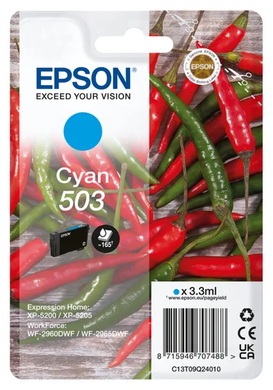 Epson 503 Singlepack - 3.3 ml - Cyan - original - 8715946711447, Ansicht 3