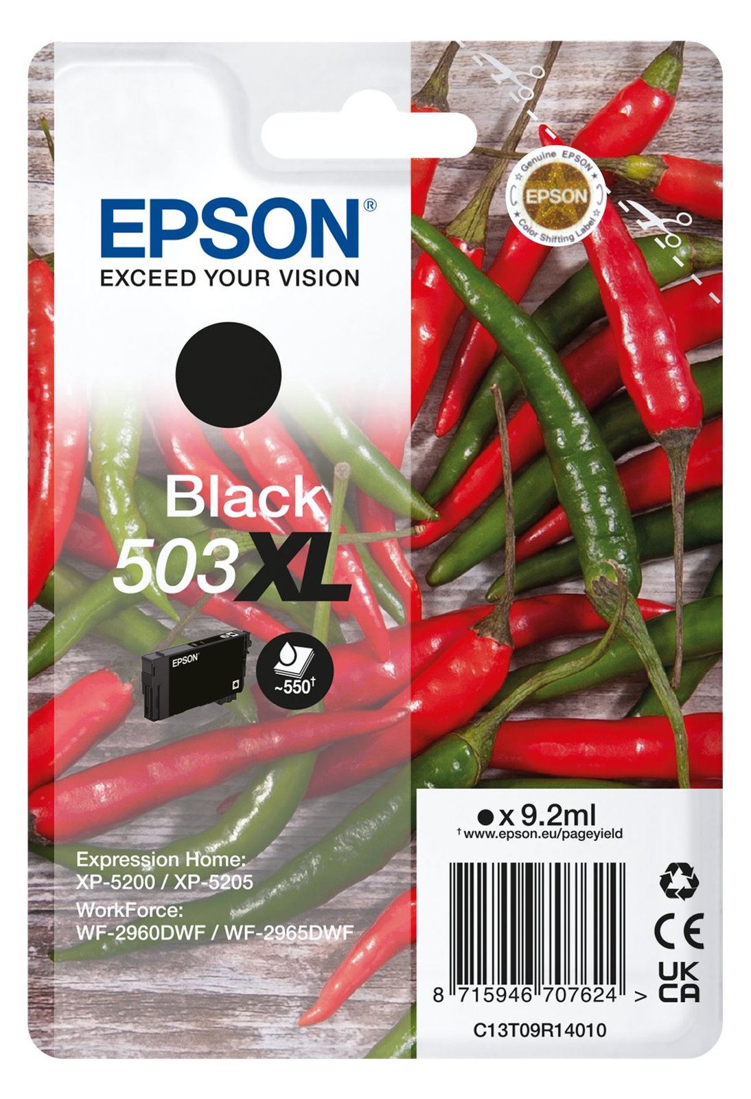 Epson 503XL Singlepack - 9.2 ml - XL - Schwarz