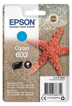 Epson 603 - 2.4 ml - Cyan - original - Blisterverpackung von LumaTech
