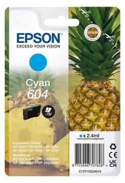 Epson 604 - 2.4 ml - Cyan - original - Blister mit RF- / akustischem Alarmsignal von LumaTech