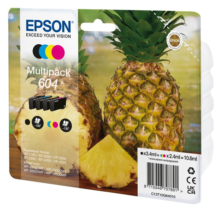 Epson 604 Multipack - 4er-Pack - Schwarz, Gelb, Cyan, Magenta