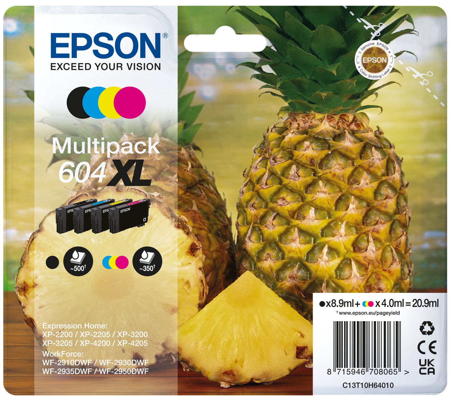 Epson 604XL Multipack - 4er-Pack - XL - Schwarz, Gelb, Cyan, Magenta