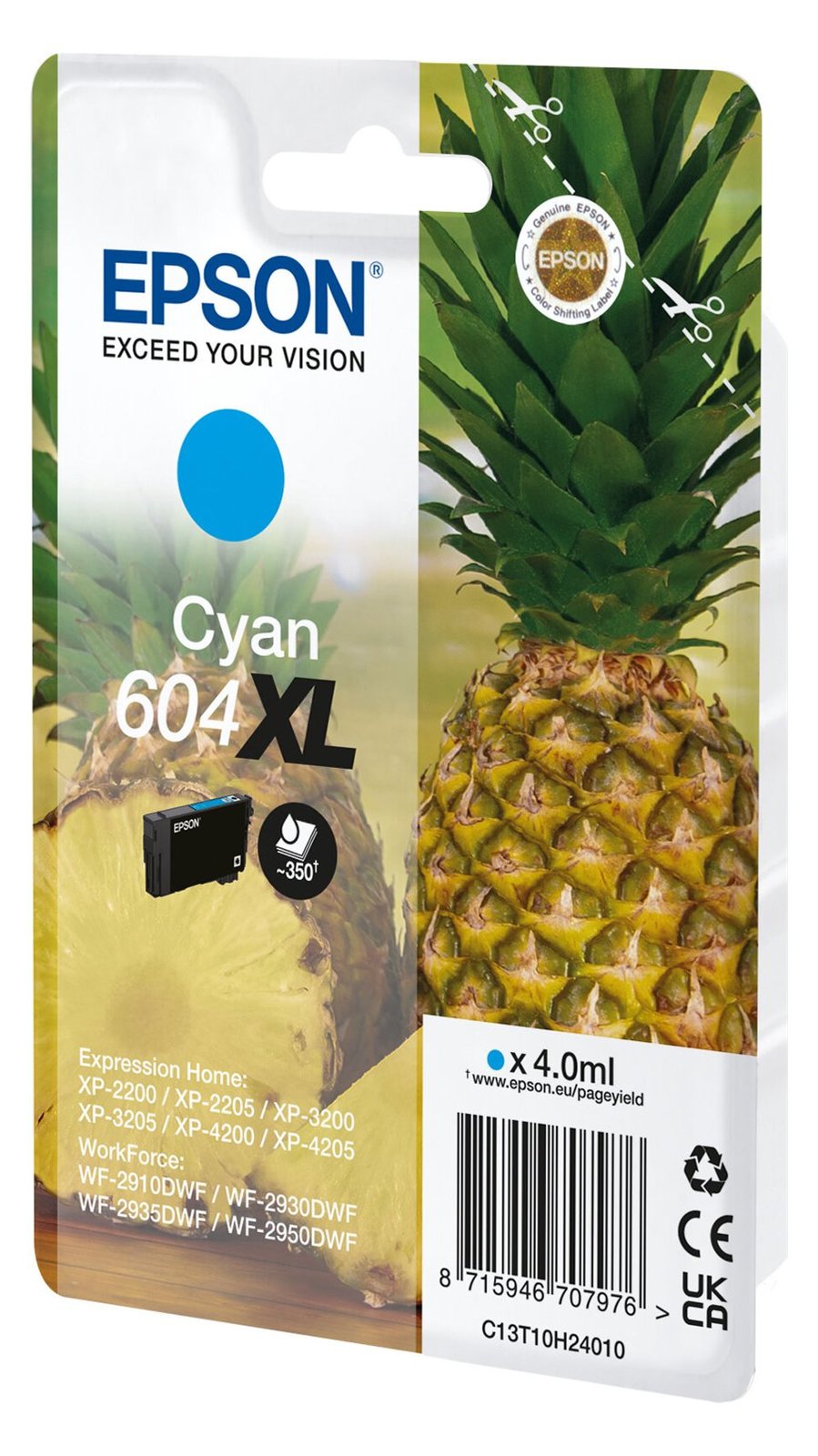 Epson 604XL Singlepack - 4 ml - XL - Cyan - original