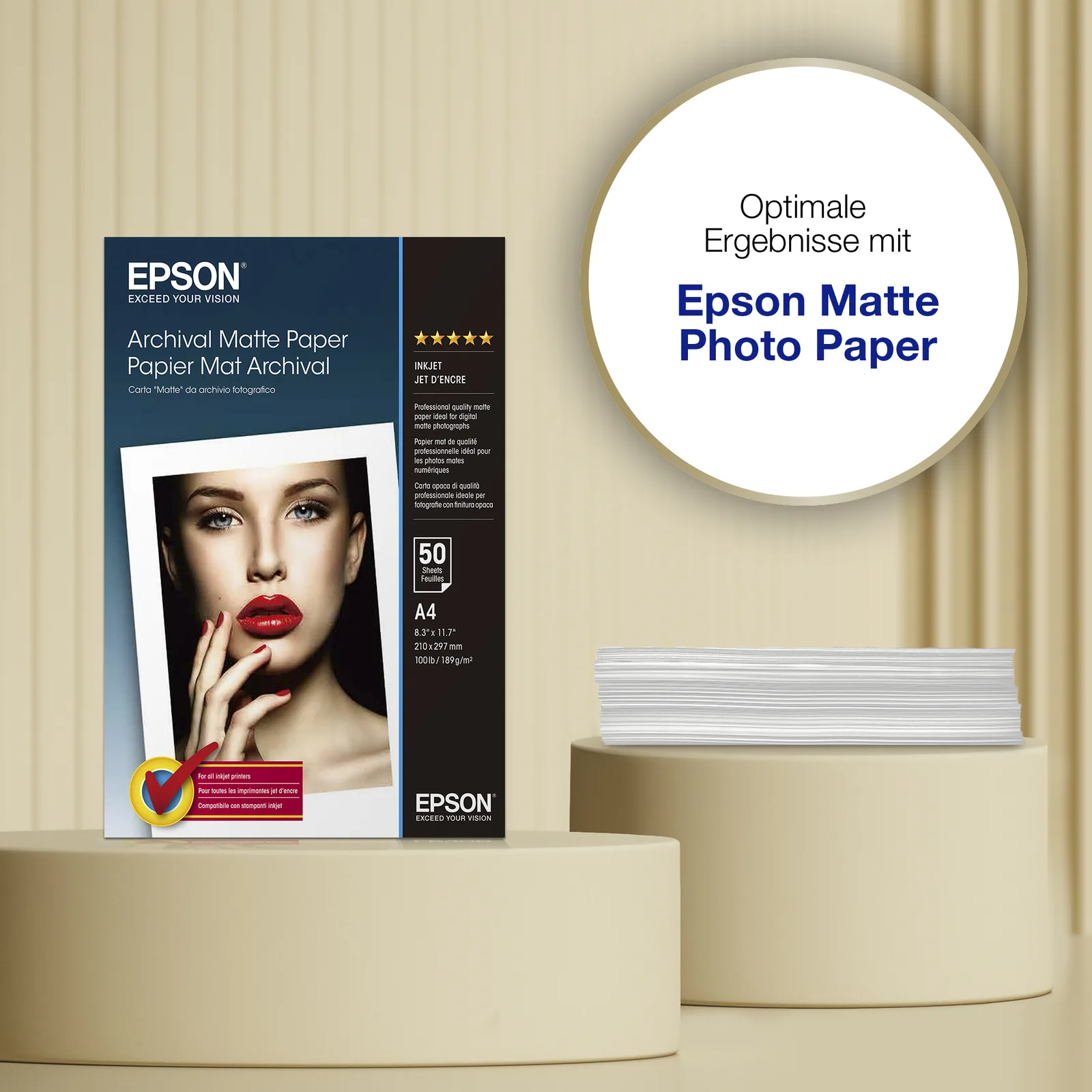 Epson Archival Matte Paper - Matt - A4 (210 x 297 mm), Ansicht 2