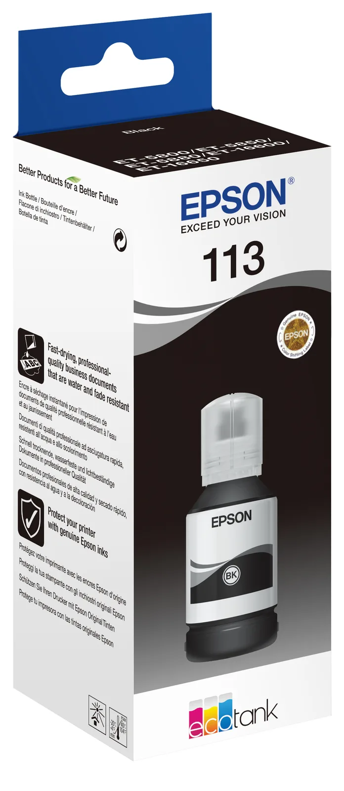 Epson EcoTank 113 - 127 ml - Schwarz - original, Ansicht 2