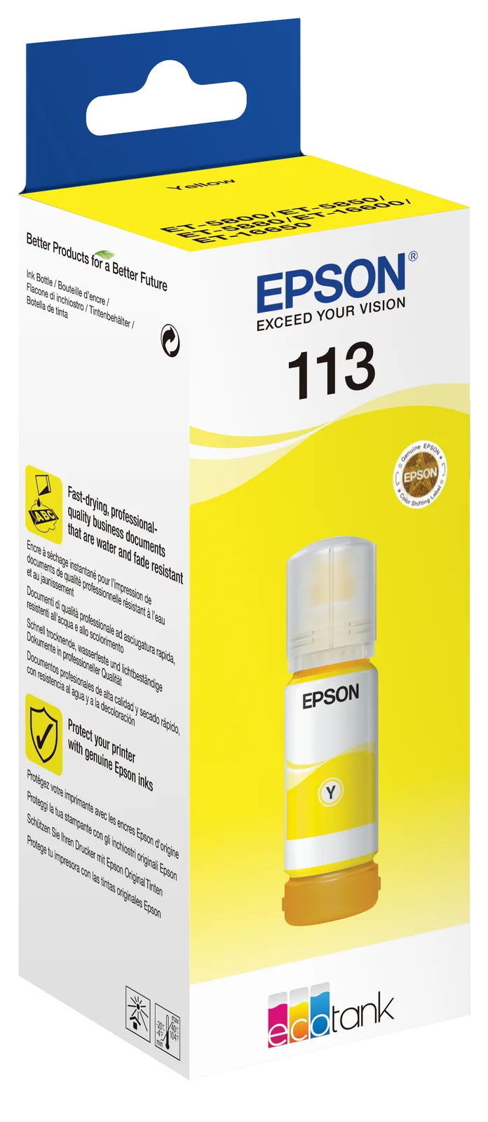 Epson EcoTank 113 - 70 ml - Gelb - original - Nachfülltinte, Ansicht 3