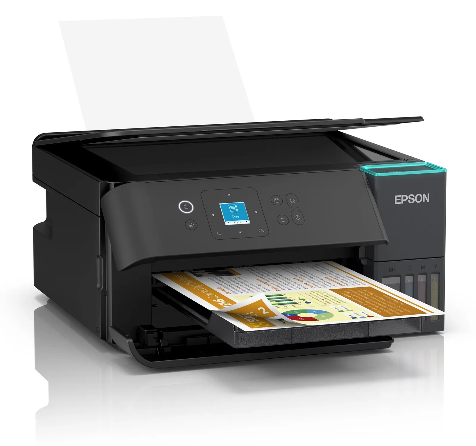 Epson EcoTank ET-2950 - Multifunktionsdrucker - Farbe - Tintenstrahl - ITS - A4/Letter (Medien), Ansicht 3