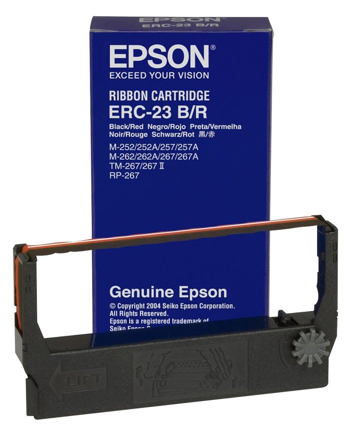Epson ERC 23BR - Schwarz, Rot - Farbband - für M 280