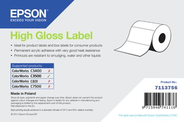 Epson Hochglänzend - 76 x 51 mm 610 Etikett(en) von LumaTech