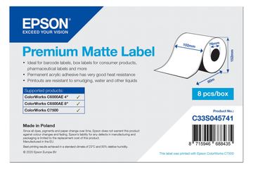 Epson Premium - Matt - permanenter Acrylklebstoff - Rolle (10,2 cm x 60 m) von LumaTech