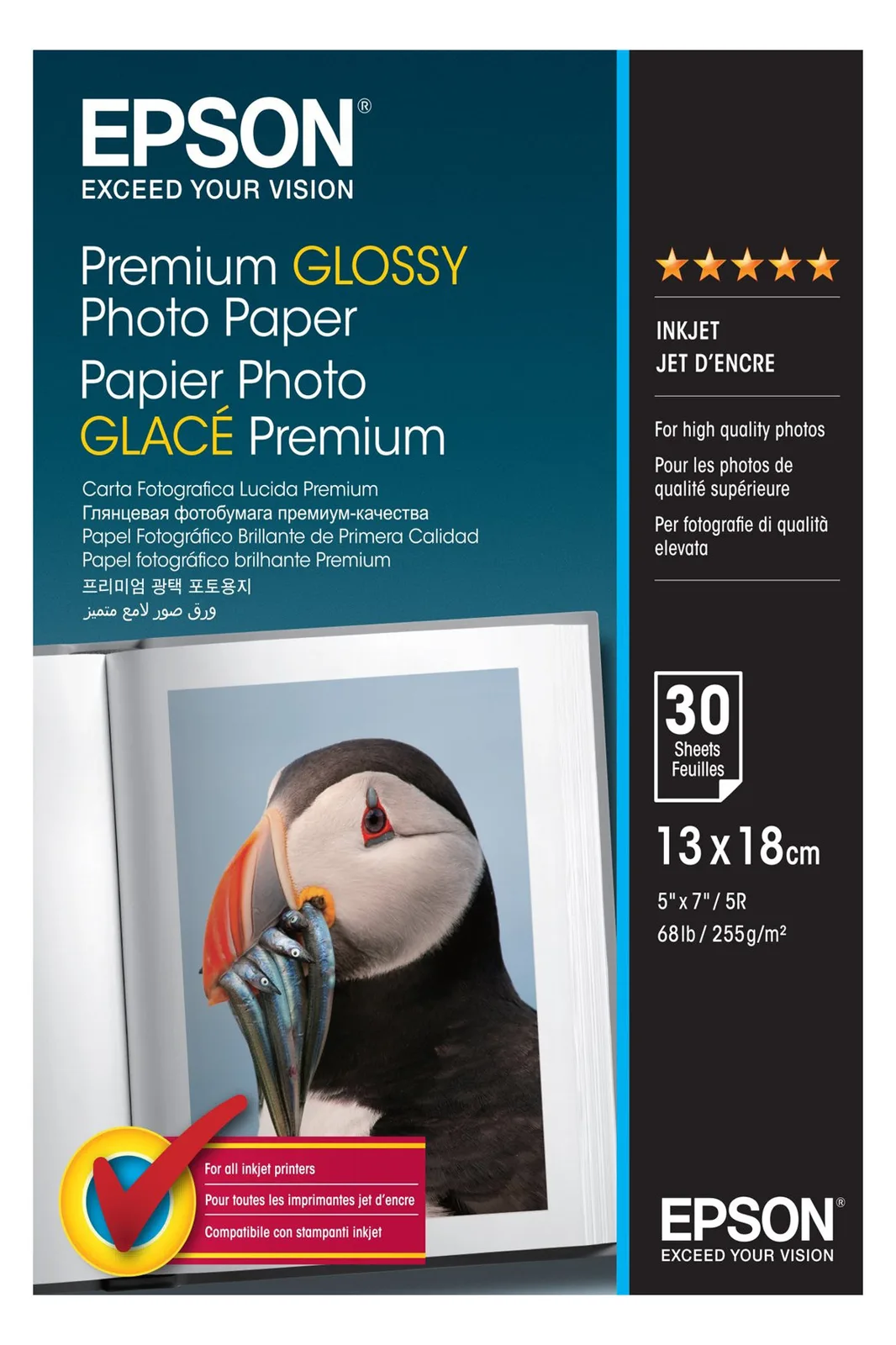 Epson Premium Glossy Photo Paper - Glänzend - 130 x 180 mm, Ansicht 2