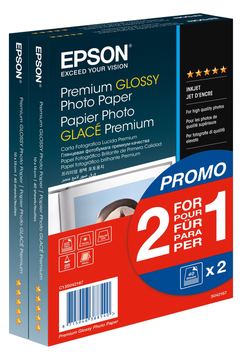 Epson Premium Glossy Photo Paper BOGOF - Glänzend - 100 x 150 mm - 255 g/m² - 40 Blatt Fotopapier (Packung mit 2) von LumaTech