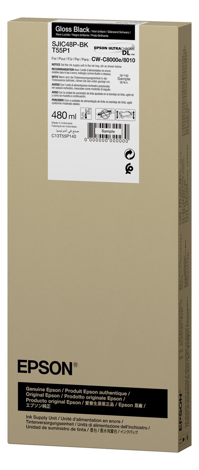 Epson SJIC48P-BK INK CARTRIDGE FOR CW C8000E BLACK