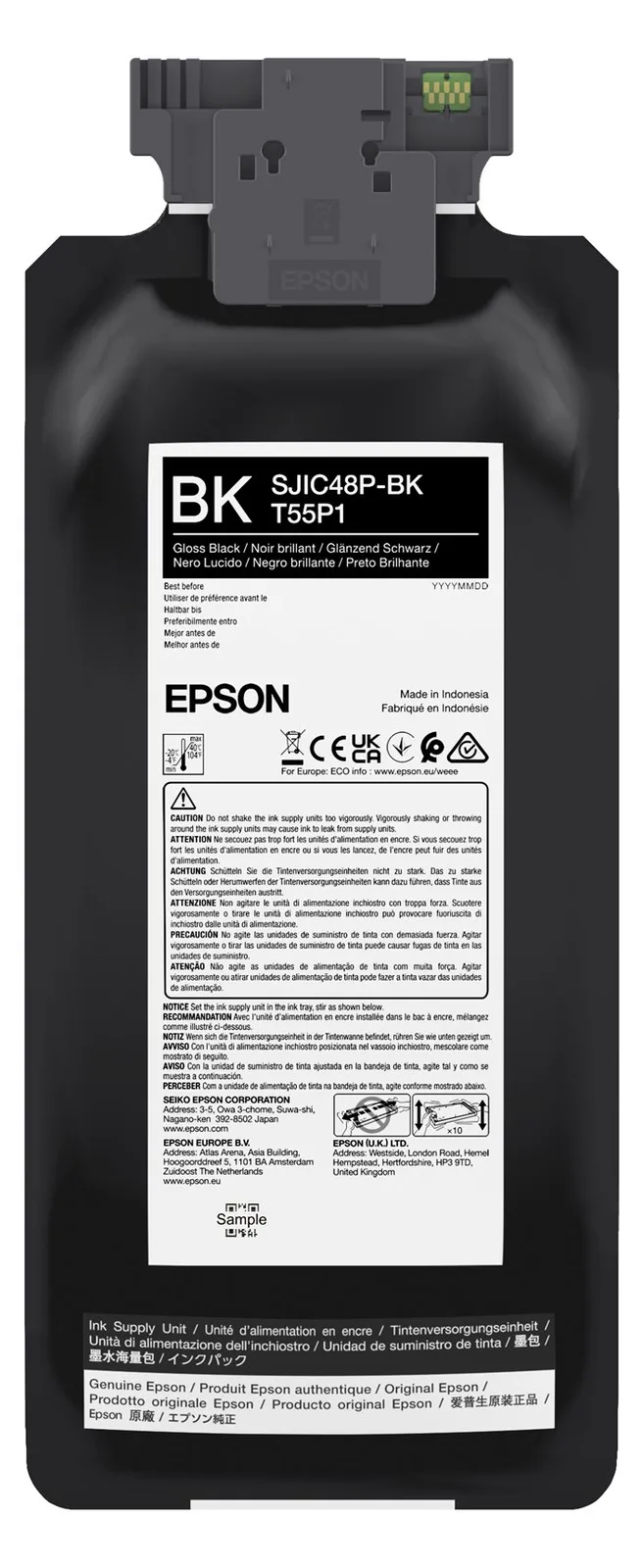 Epson SJIC48P-BK INK CARTRIDGE FOR CW C8000E BLACK, Ansicht 3