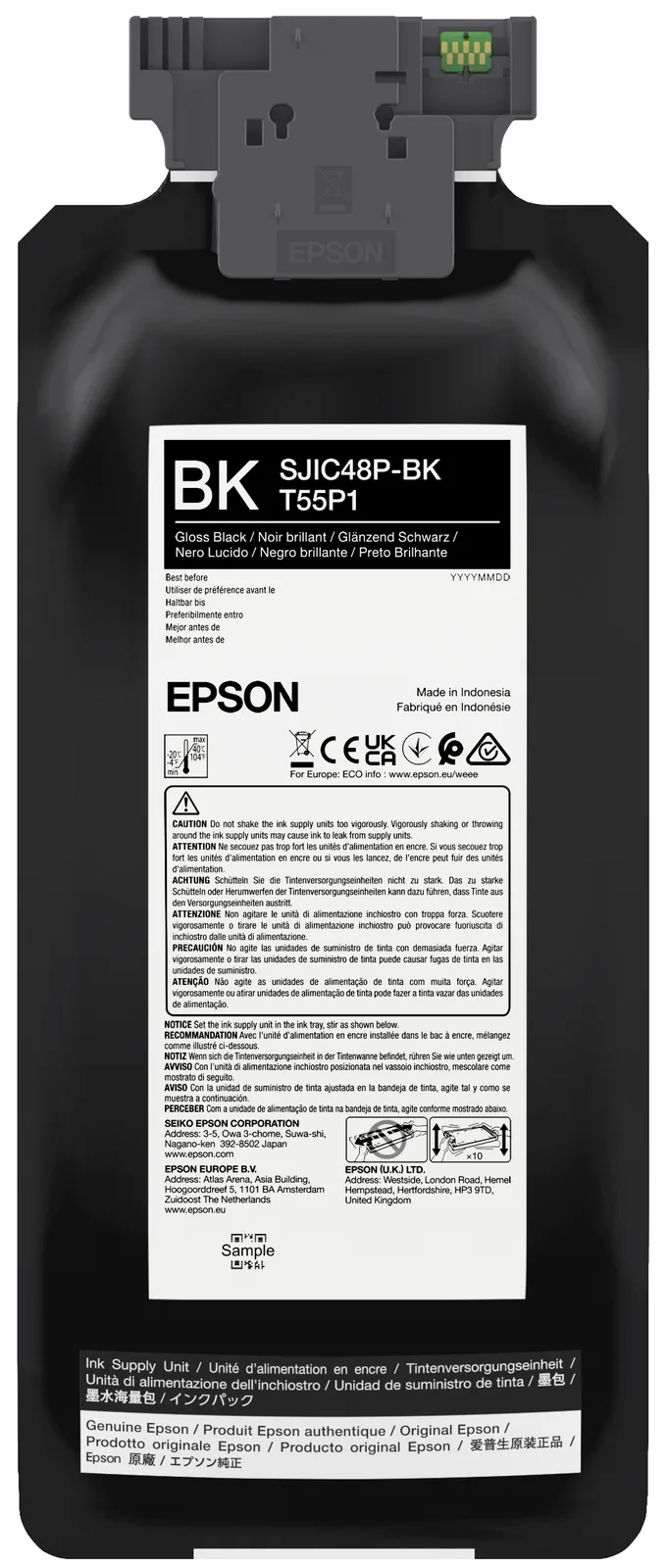 Epson SJIC48P-BK INK CARTRIDGE FOR CW C8000E BLACK, Ansicht 4