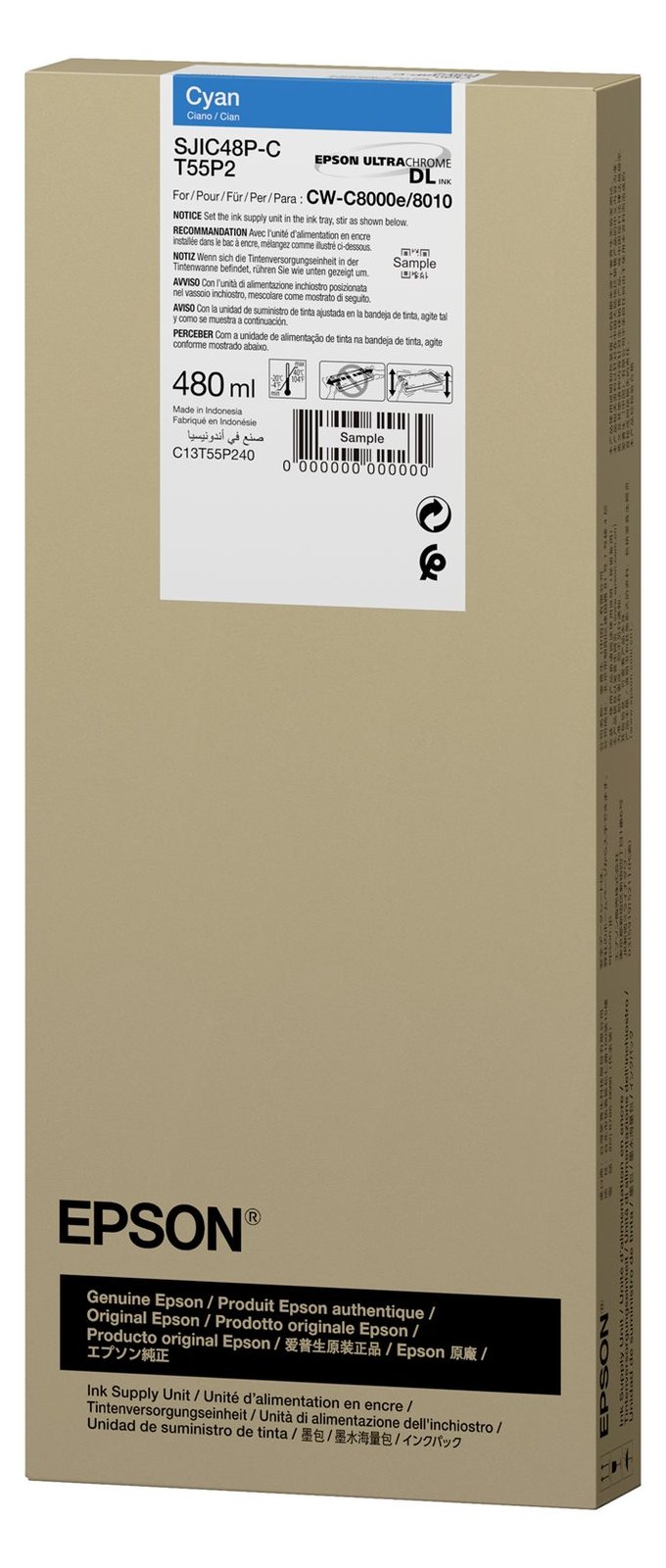 Epson SJIC48P-C INK CARTRIDGE CW C8000E CYAN