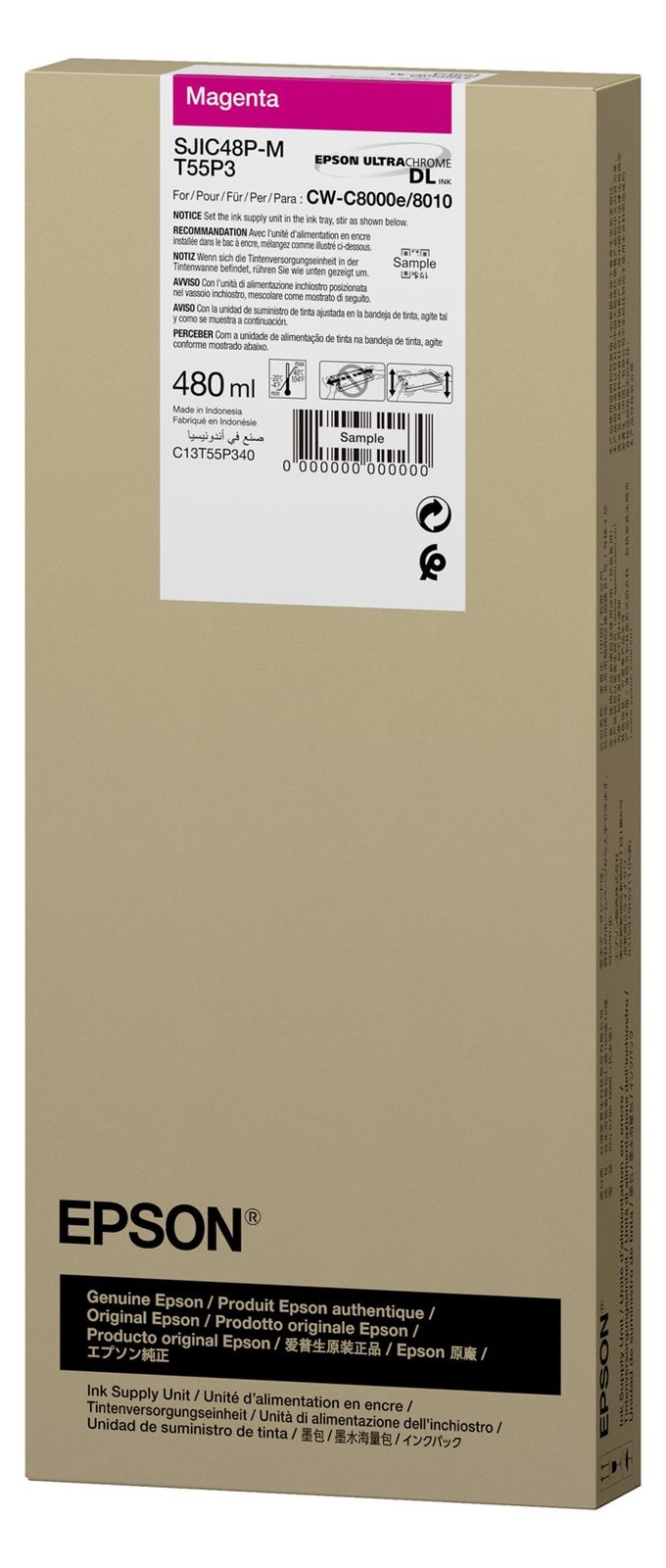 Epson SJIC48P-M INK CARTRIDGE FOR CW C8000E MAGENTA