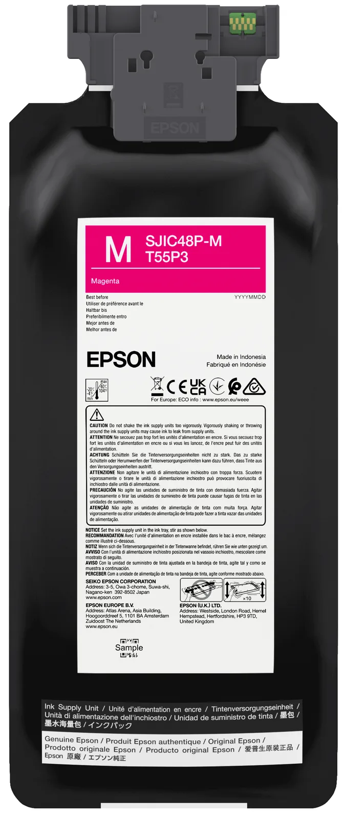 Epson SJIC48P-M INK CARTRIDGE FOR CW C8000E MAGENTA, Ansicht 4