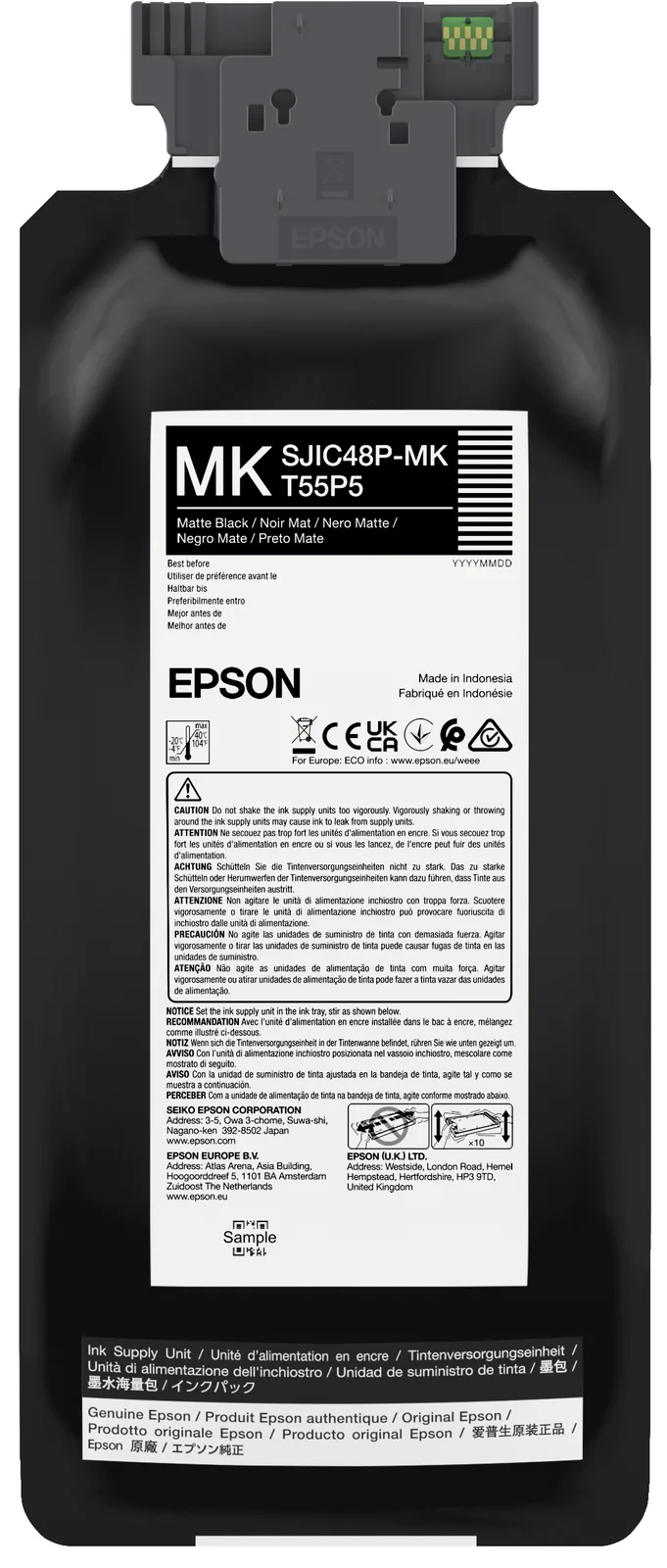 Epson SJIC48P-MK INK CARTRIDGE FOR CW C8000E MATT BLACK, Ansicht 4