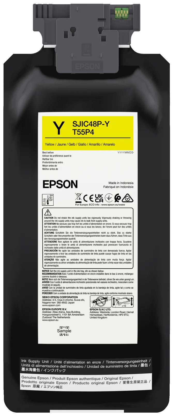 Epson SJIC48P-Y INK CARTRIDGE CW C8000E YELLOW, Ansicht 4