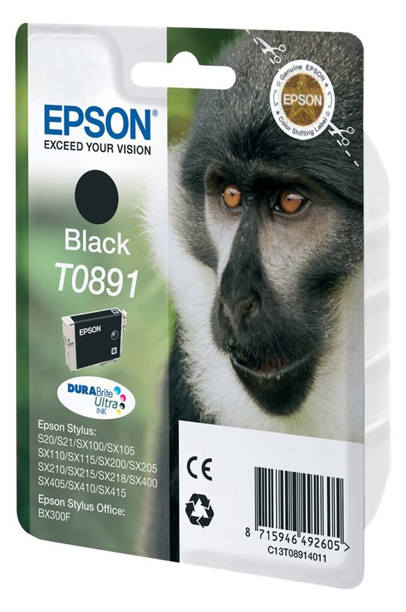 Epson T0891 - 5.8 ml - Schwarz - Original - Blisterverpackung von LumaTech
