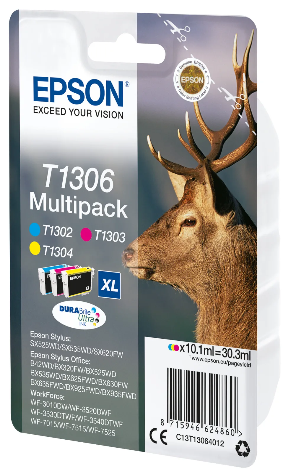 Epson T1306 Multipack - 3er-Pack - 30.3 ml - XL, Ansicht 3