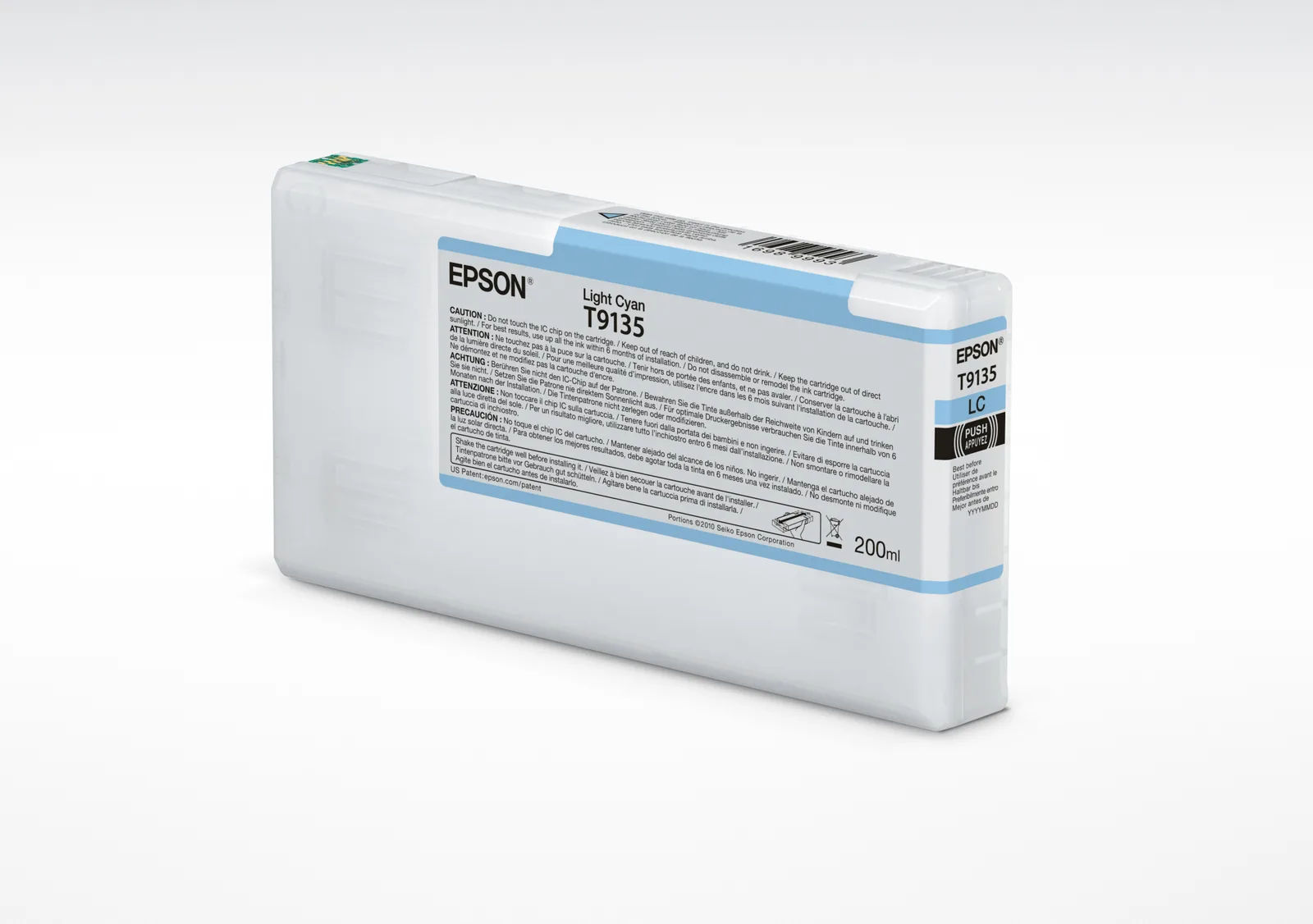 Epson T9135 - 200 ml - hell Cyan - Original - Tintenpatrone, Ansicht 2