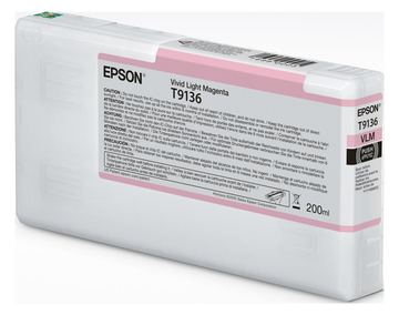 Epson T9136 - 200 ml - Vivid Light Magenta - original von LumaTech