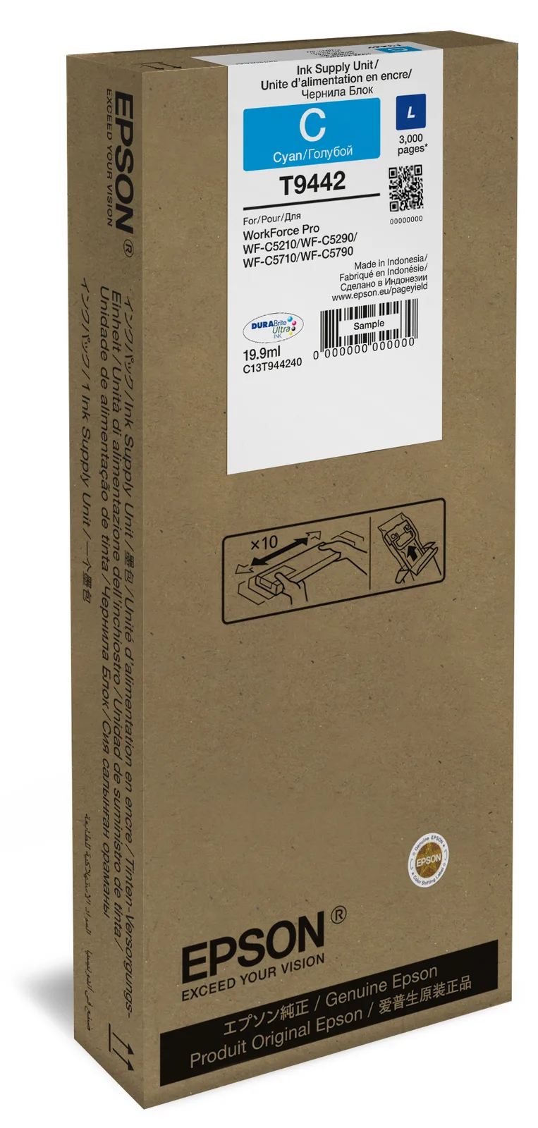 Epson T9442 - 19.9 ml - Cyan - Original - Tintenpatrone, Ansicht 2