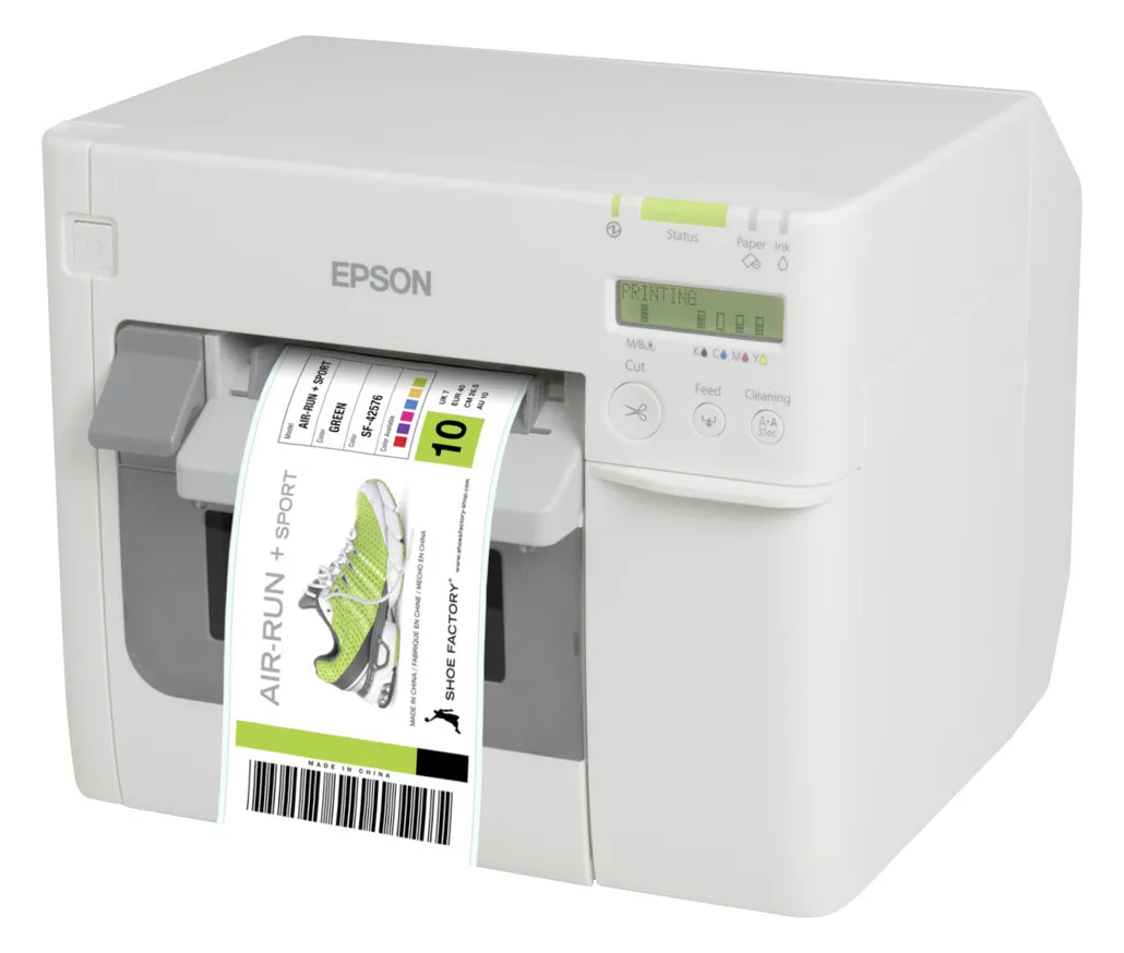 Epson TM C3500 - Etikettendrucker - Farbe - Tintenstrahl - 112 mm (Breite), Ansicht 3