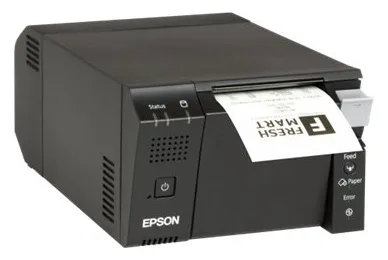 Epson TM T70II - Belegdrucker - Thermozeile - 8 cm Rolle - schwarz, Ansicht 4