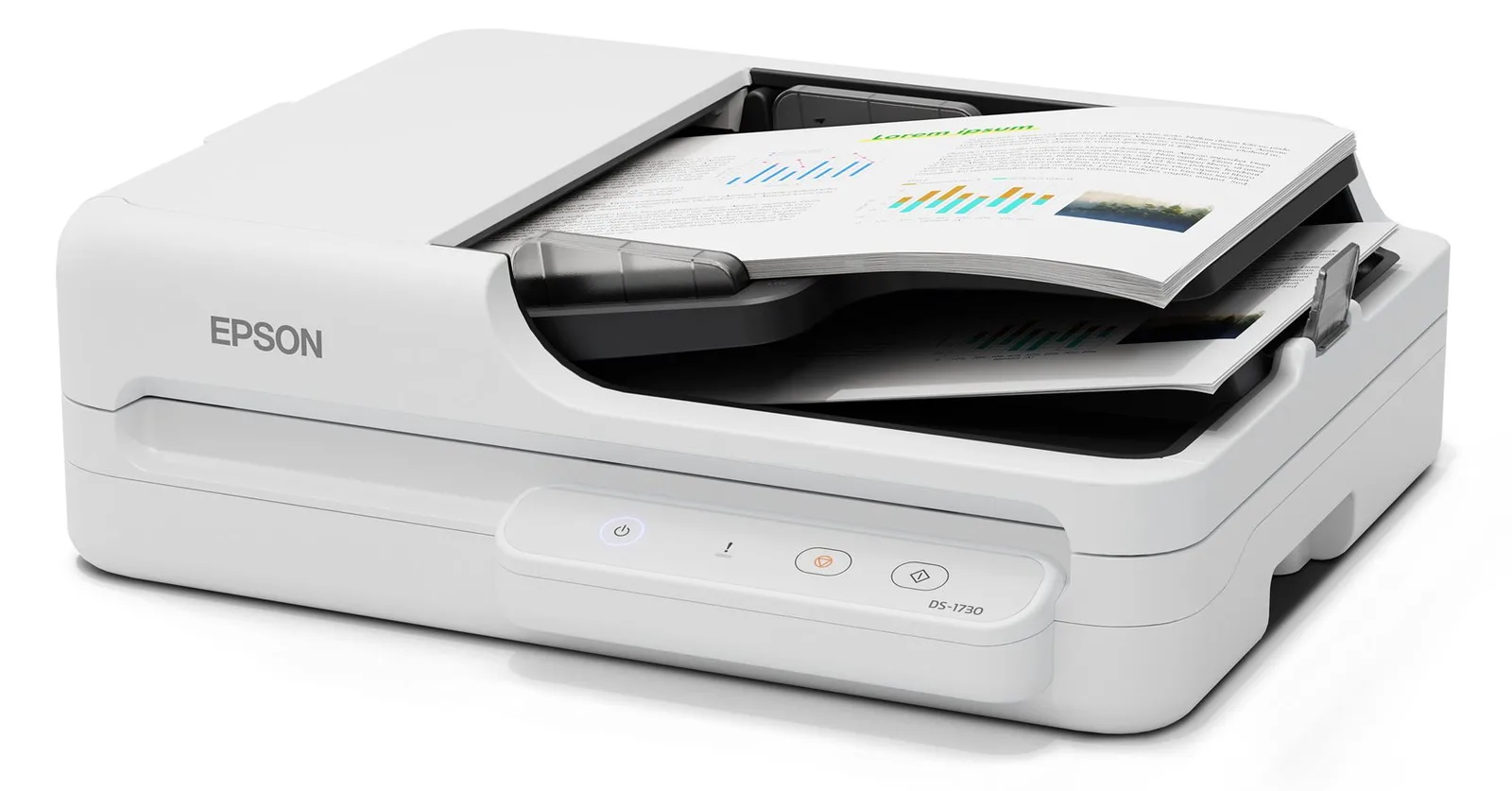 Epson WorkForce DS-1730 - Dokumentenscanner - Duplex - 215.9 x 3048 mm - 1200 dpi x 1200 dpi - bis zu 30 Seiten/Min., Ansicht 3