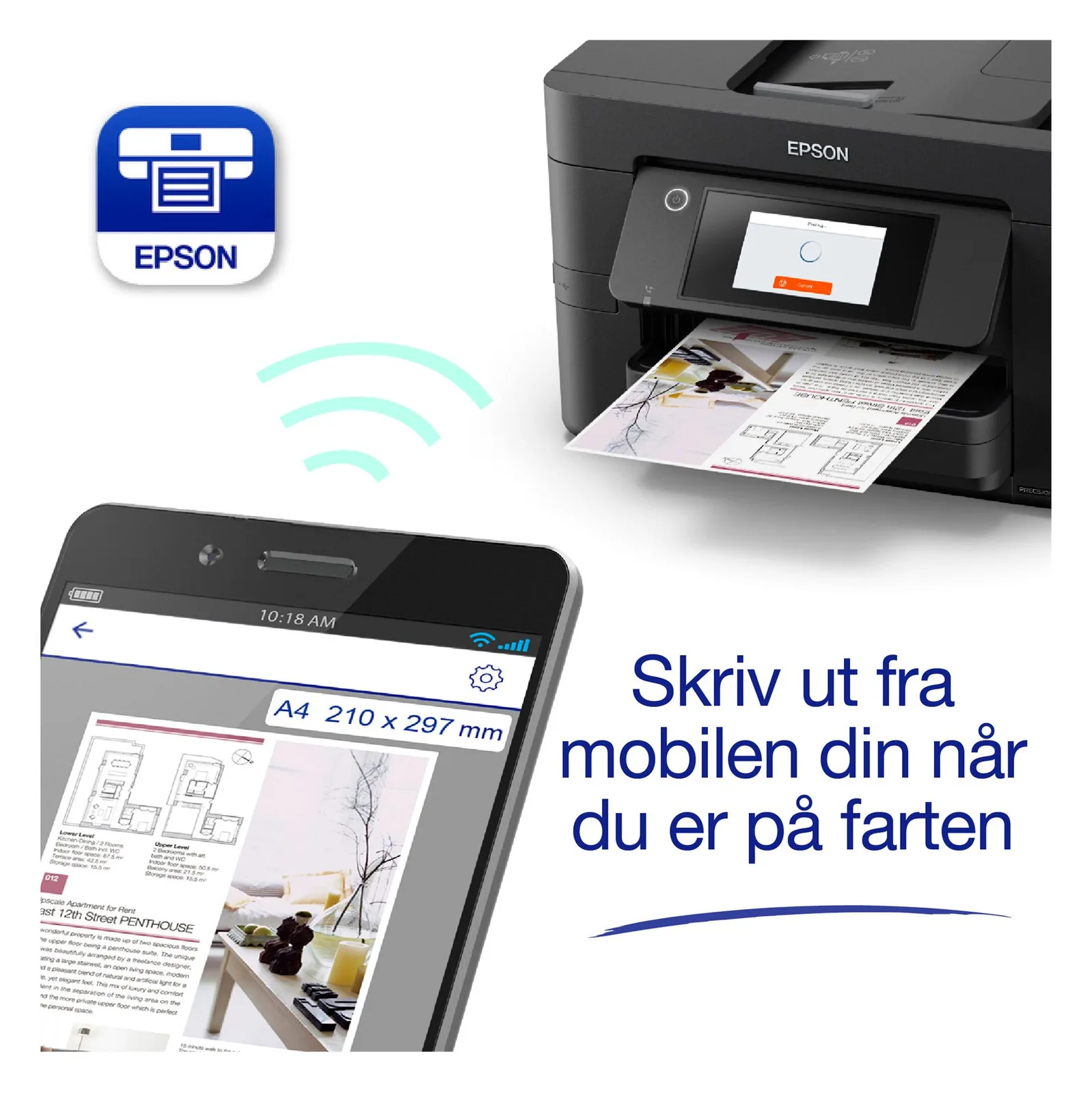 Epson WorkForce Pro WF-4825DWF - Multifunktionsdrucker - Farbe - Tintenstrahl - A4 (210 x 297 mm), Ansicht 4